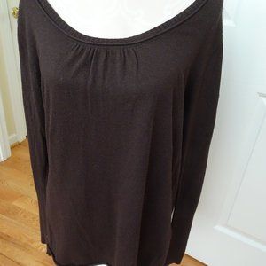 Women's Size 16/18 Brown Knit Sweater-L. Sleeves
